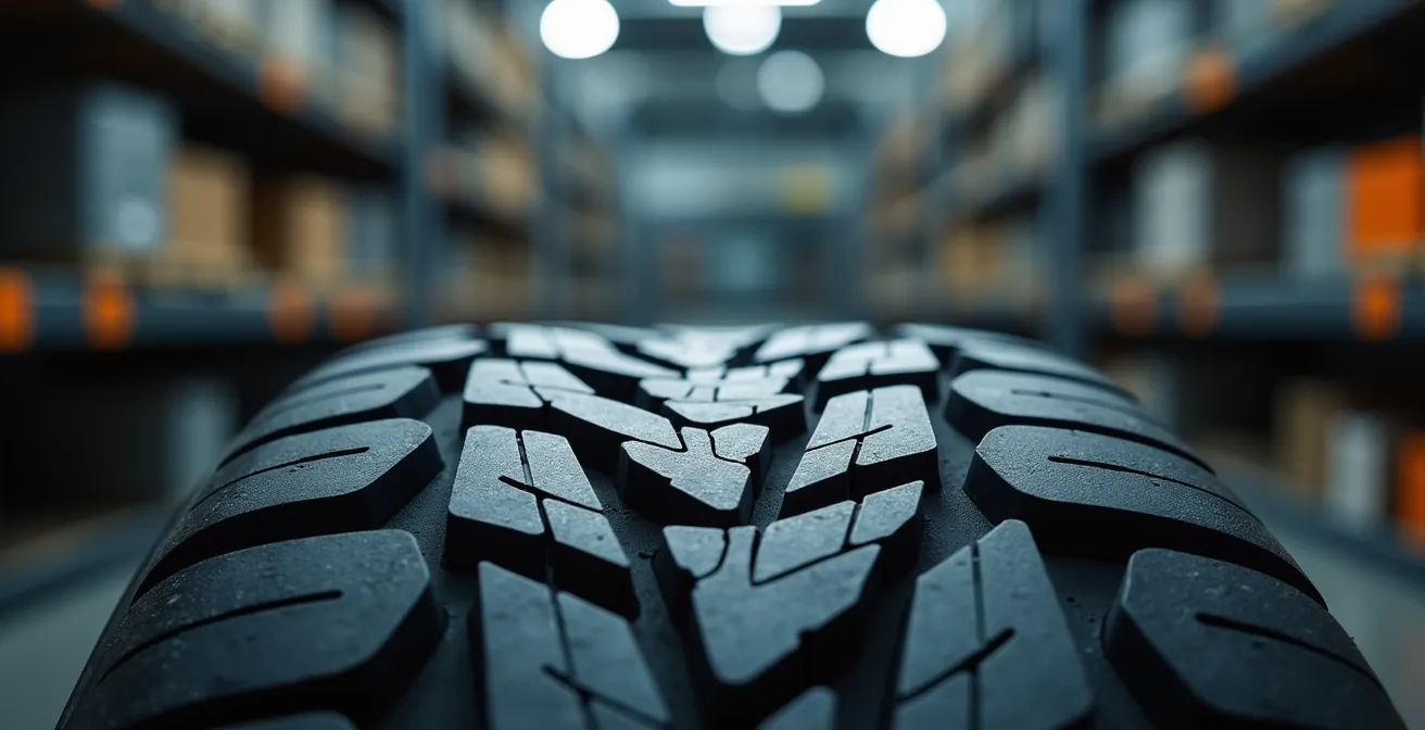 Correcte opslagmethoden voor autobanden in garage met verticale en horizontale stapeling