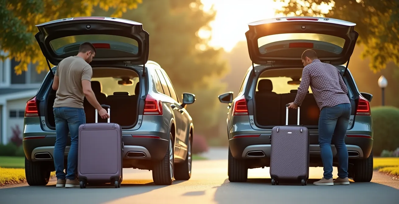 Vergelijking laadruimte break tegenover crossover met bagage